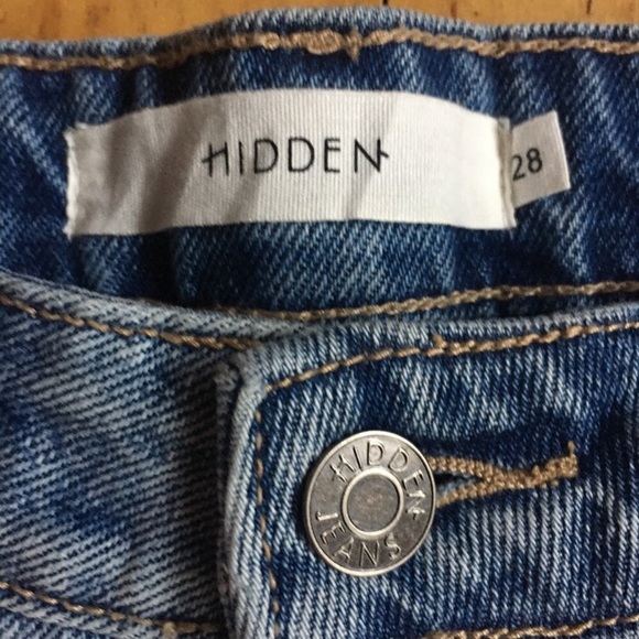 Hidden Tracey High Rise Lace Cropped Frayed Denim Jeans - Picture 6 of 7